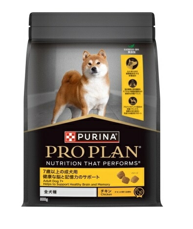 【3個セット】ネスレ日本 プロプラン 全犬種 7歳以上の成犬用 健康な脳と記憶力のサポート チキン 800g ドッグフード 送料無料