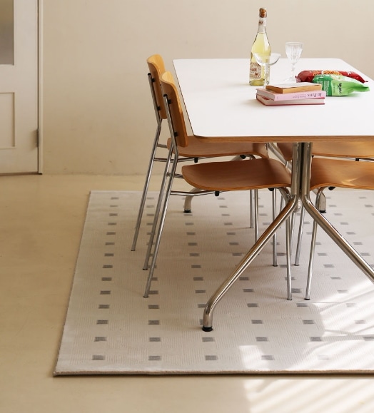 THE FRIGG バーニス チェック 高密度 寝室カーペット リビング ラグ