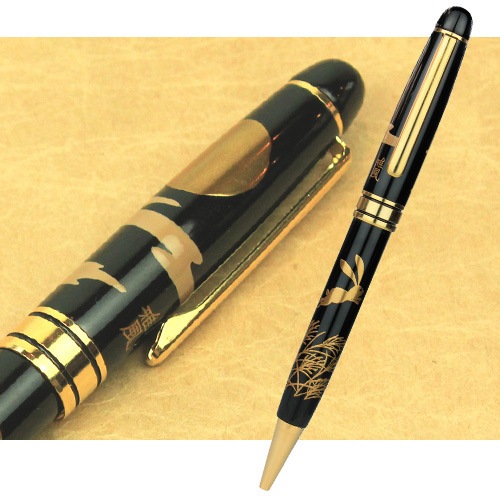 最高の品質の  セキセイ　輪島塗ボールペン　蒔絵　雅風　兎 筆記具
