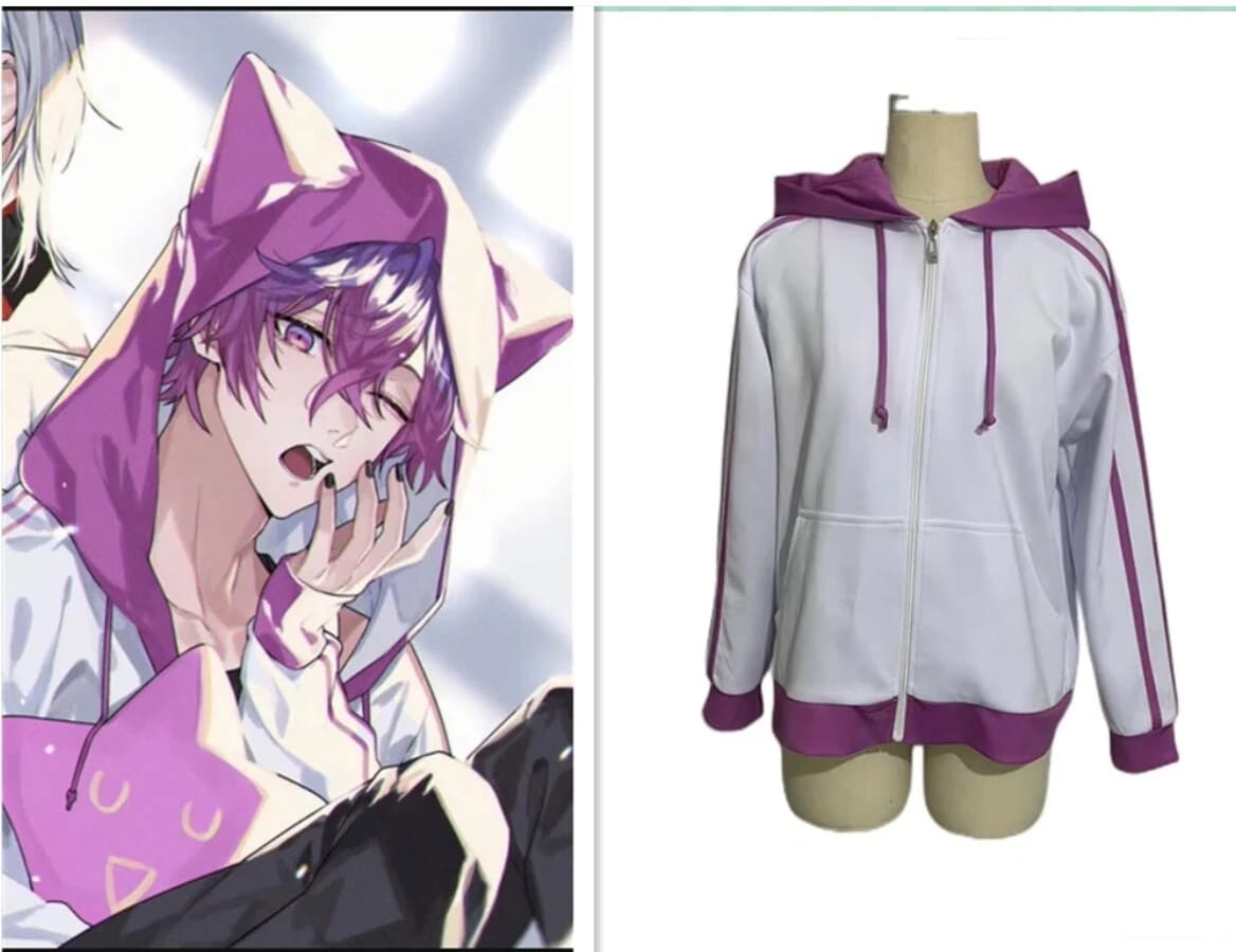 VTuber バーチャルライバー Uki Violeta 浮奇ヴィオレタ コスプレ衣装 コート パーカー コスチューム