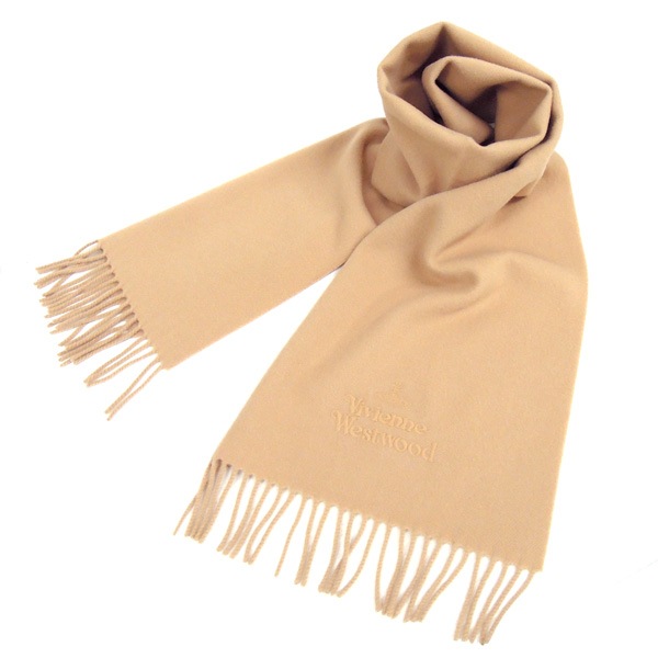 WOOL100% MUFFLER MADE IN ITALY BEIGE