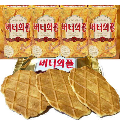 パシフィック バターワッフル (8角形) 135g4箱　韓国...のサムネイル