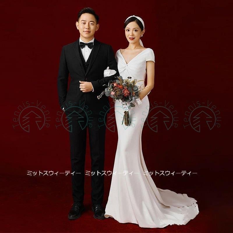 ウェディングドレス マーメイドラインドレス ウエディングドレス 二次会 花嫁 パーティードレス 披露