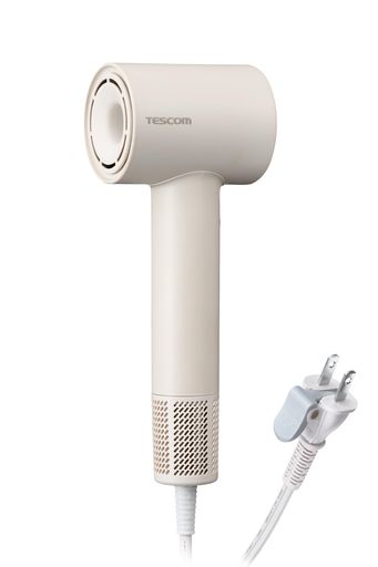 テスコム ヘアドライヤー I字型 マイナスイオン 軽量 コンパクト 冷温風 静音 ラク抜きプラグ ベージュ TD760A-C