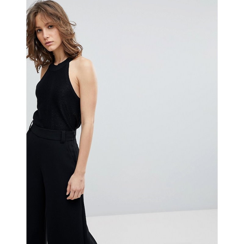 セレクテッド オム レディース トップス【Selected Femme Sleeveless Knitted Top】Black セレクテッド オム レディース トップス【Selected Femme Sleeveless Knitted Top】Black
