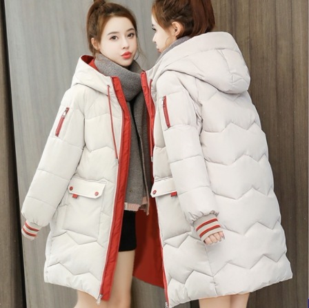 キルティングコート コットンﾊﾟｯﾄﾞ 魅せる アウター ミディアム丈 袖あり 長袖 フード 7,117円