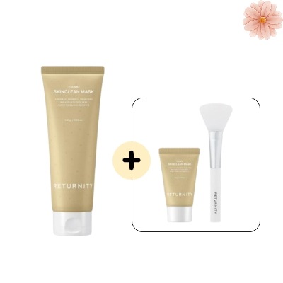 YULMU スキンクリーンパック 120g+20g+スパチュラ 贈呈企画/天然穀物パック/洗い流すパック/皮脂/毛穴/角質/鎮静/透明光沢/肌のキメ改善/