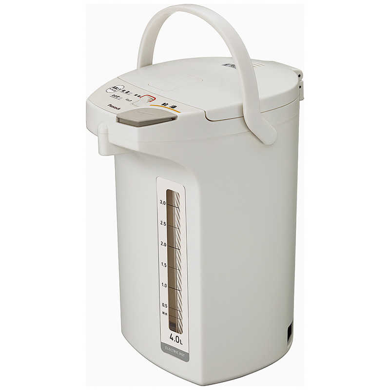 ピーコック　電気ポット(電動給湯式)省エネタイプ 4.0L ［4.0L］ ライトグレー　WMS-40HL