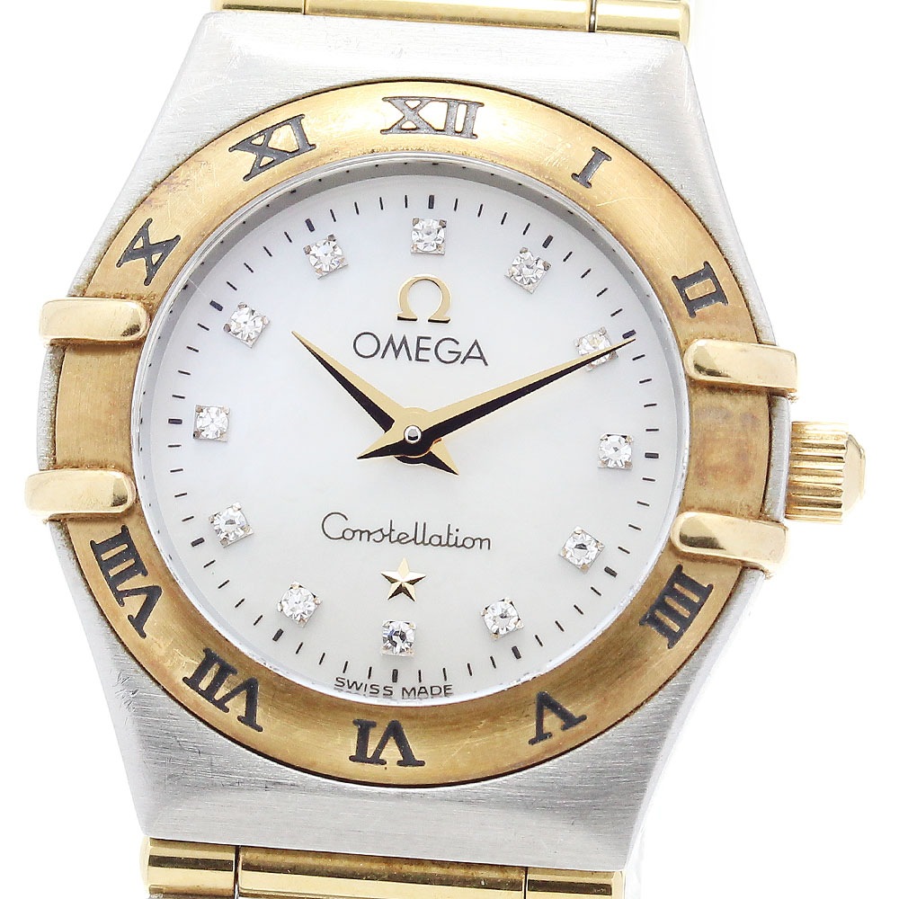 オメガ OMEGA 1262.75 コンステレーション 12Pダイヤ フルバー クォーツ レディース _844372【中古】