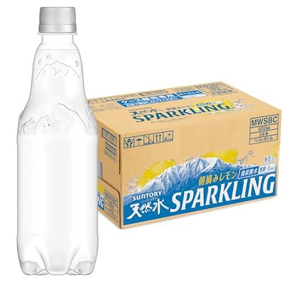 他サイト： [炭酸水] サントリー 天然水スパークリング レモン ラベルレス 500ml 24本の商品画像