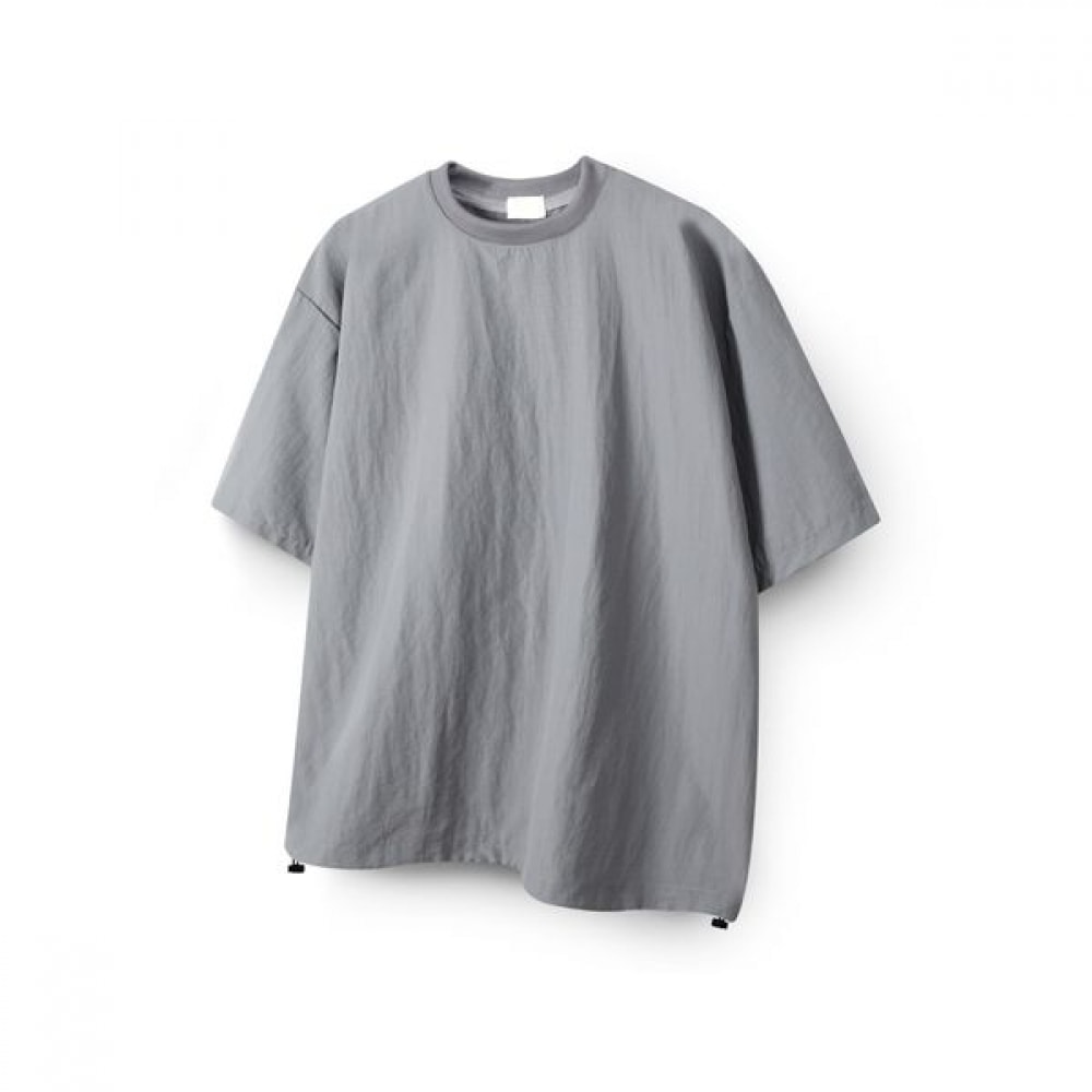 [ハリソン] オーバーフィットラウンドアノラック半袖TシャツMDLC1492