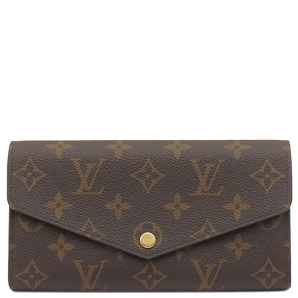 ルイヴィトン LOUIS VUITTON 長財布 ポルトフォイユ サラ モノグラムキャンバス モノグラム ゴールド金具 茶 M60531 RFID 【箱】【中古】 44,496円