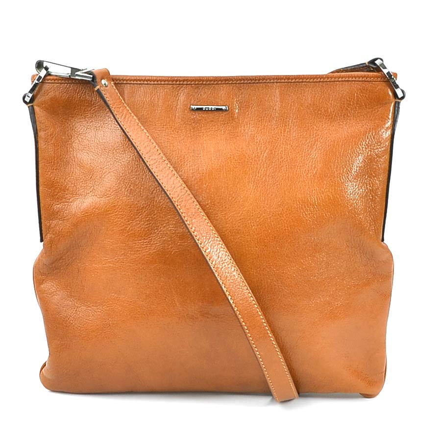 グッチ GUCCI ショルダーバッグ レザー ブラウン シルバー ユニセックス 113013 e58892a
