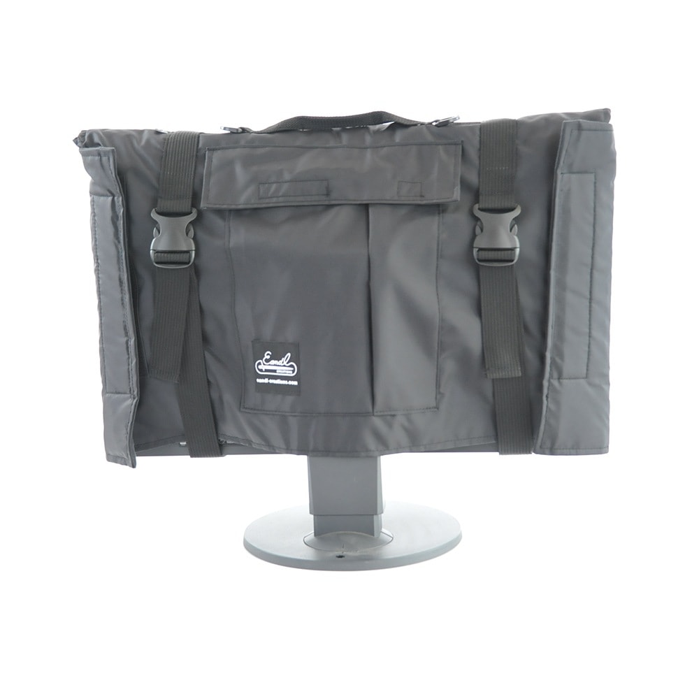 24インチ ディスプレイ モニター用 キャリングケース（マチあり）ナイロン ブラック 24MASHNYLNMBKEC Made in Japan 24inch モニターケース モニターカバー