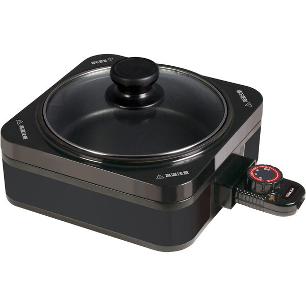 YHC-W601(B) ブラック ホットプレート 2枚組み