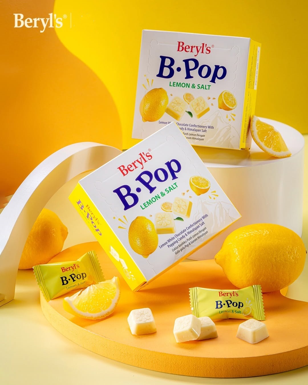 ( 4パック）ベリルズポッピングキャンディ50g（レモンソルト）