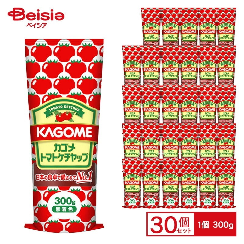 カゴメ トマトケチャップチューブ 300g×30個 7,869円