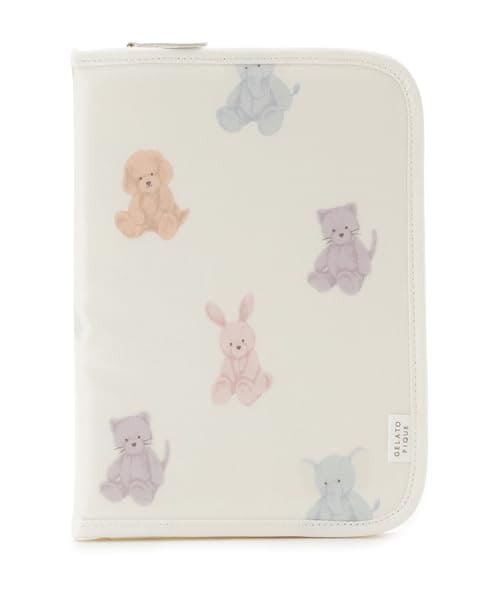 [ジェラート ピケ] ぬいぐるみ柄母子手帳ケース(タテ型) PWGG244764 OWHT
