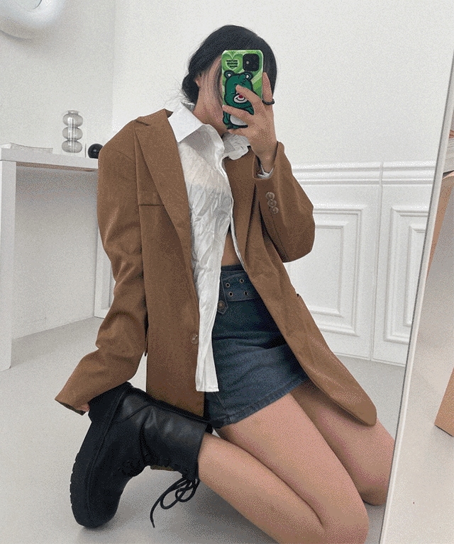 [High-Quality] Soft Glory Box Jacket Blazer (2col)