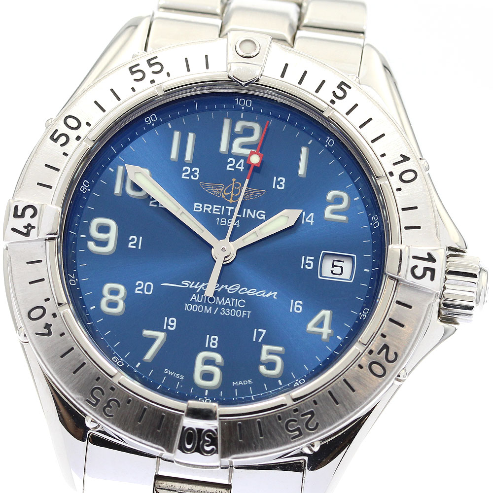 ブライトリング BREITLING A17340 スーパーオーシャン デイト 自動巻き メンズ 良品 _903424【中古】