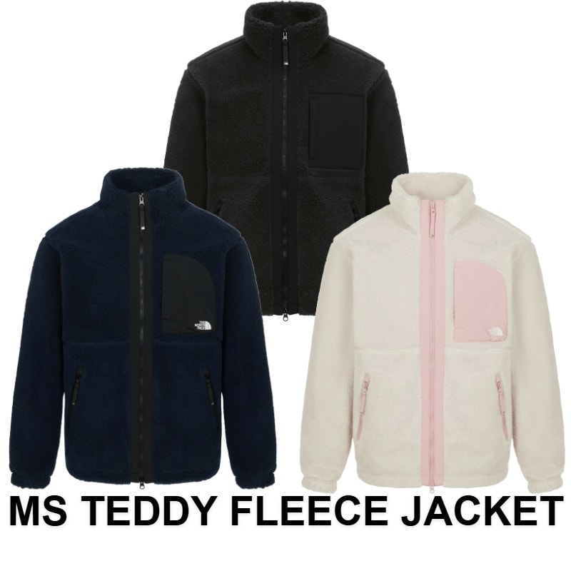 韓国正規品保証 関税負担なしNJ4FR56A MS TEDDY FLEECE JACKETデイリー 基本 着装 男子 女子 人気 韓国 ファッション 男女共用 アウトドア