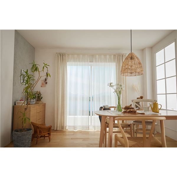レースカーテン (ランネル 約100×198cm 1枚入 G1060) 洗える スミノエ 日本製 インテリア用品