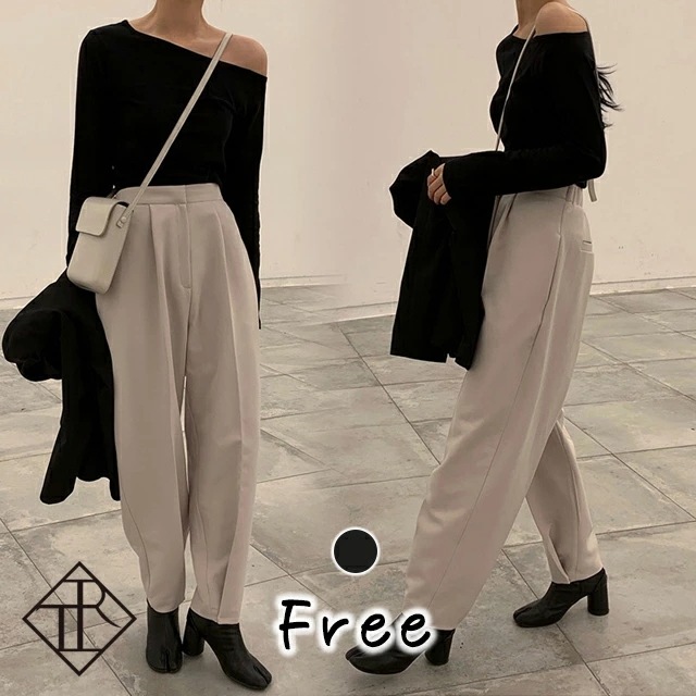 ２点で13o円OFF！【即納】カットソー レディース Tシャツ 長袖 ロングＴシャツ ロンＴ 大きいサイズ カジュアル 可愛い 大人女子 ゆるい ふんわり 綺麗 シンプル アンバランスネック 個性的 7,366円