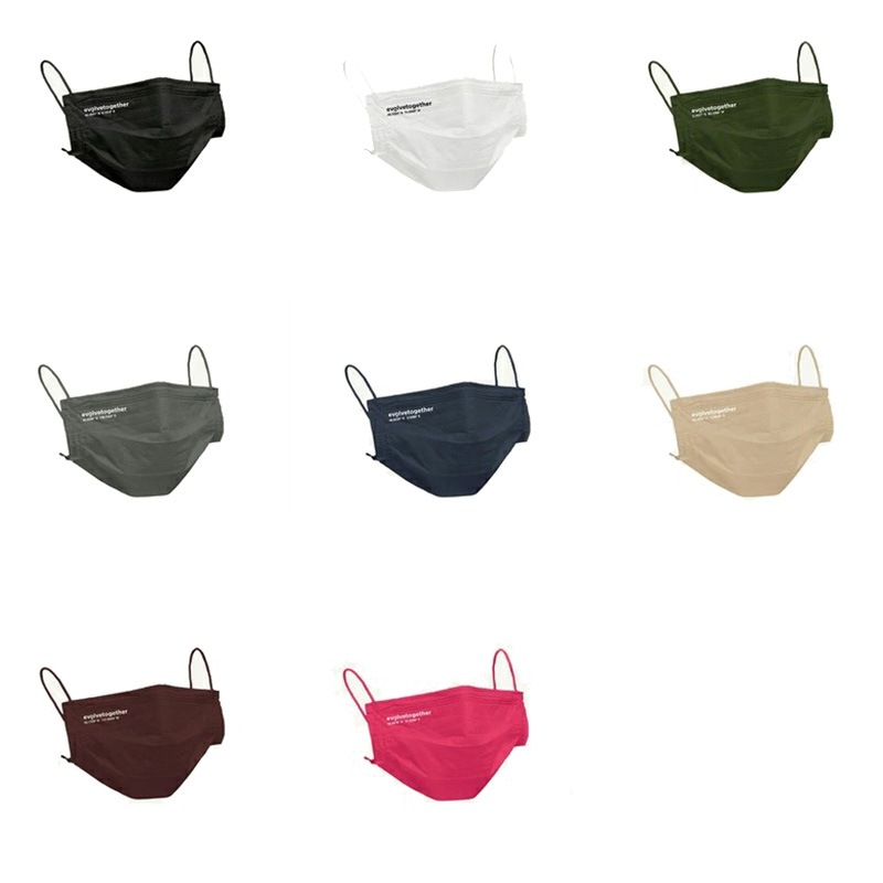 イボルブトゥギャザー evolvetogether マスク ブラック 30枚入り 8カラー 30 face masks 海外セレブ愛用 メンズ レディース ユニセックス 正規品