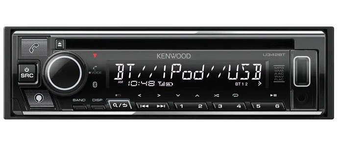 ケンウッド CD/USB/iPod/Bluetoothレシーバー1DIN U342BT