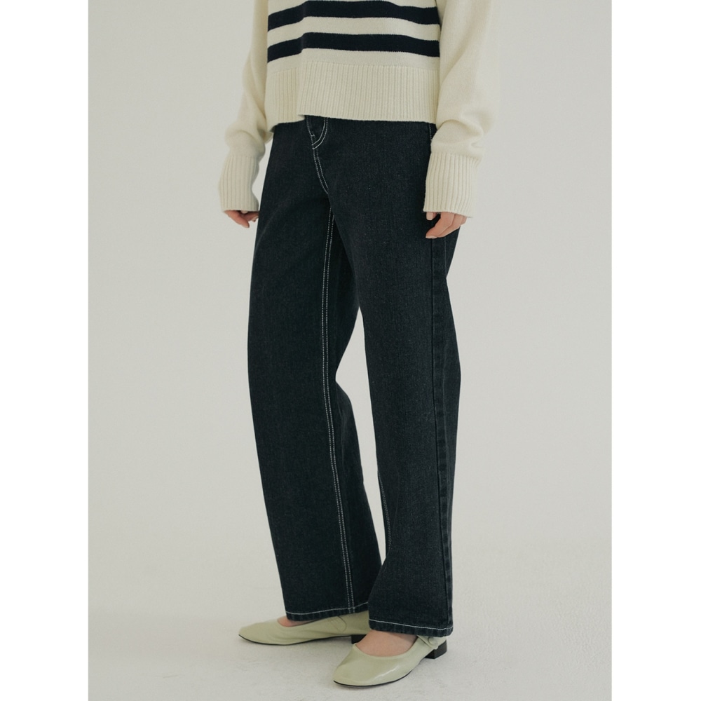 REORG KACK ストレート フィット パンツ ダークグレー