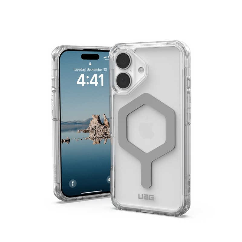 UAG　iPhone 16 耐衝撃ケース MAGSAFE対応 PLYO アイス/シルバー　UAG-IPH24MB-YMS-I/S