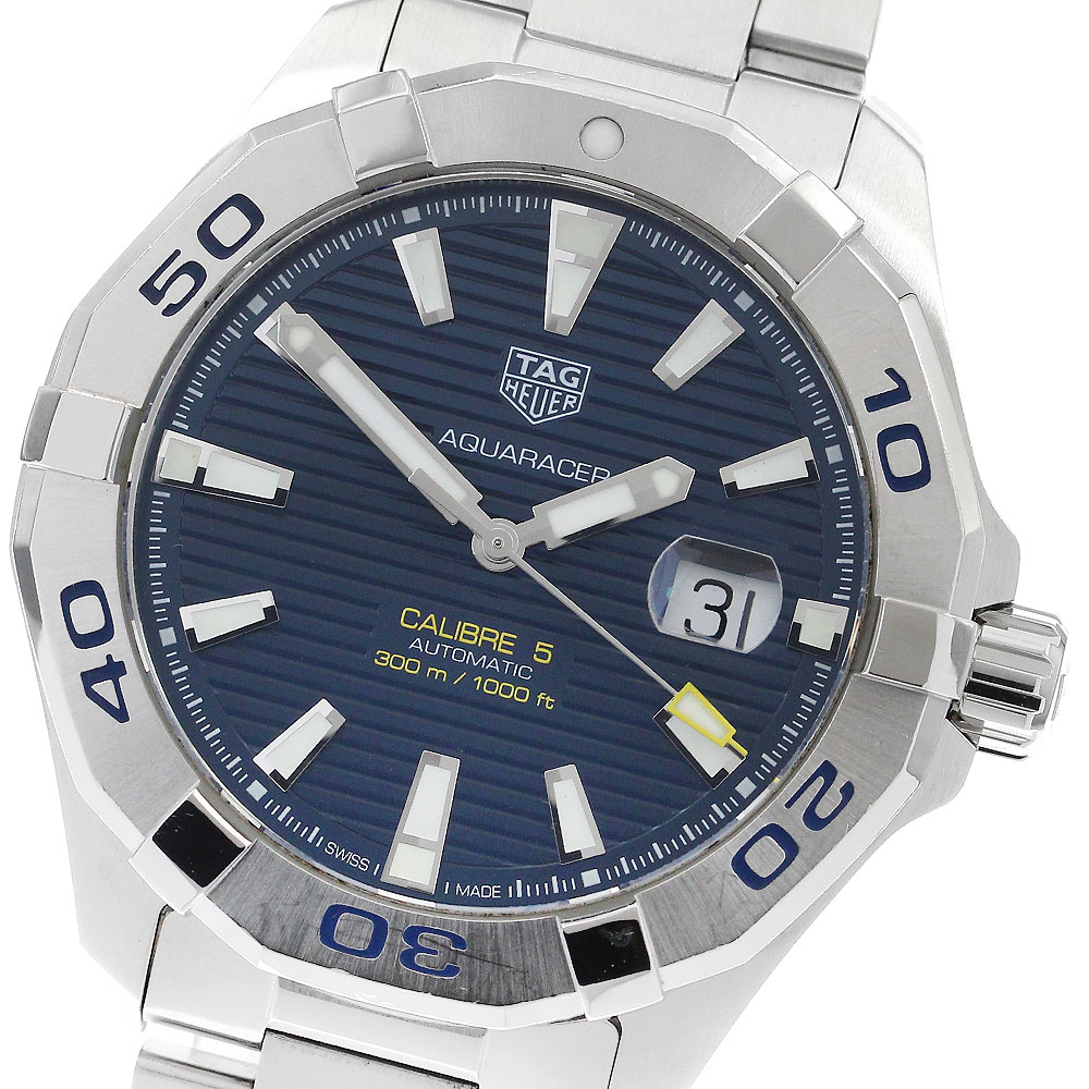 タグホイヤー TAG HEUER WAY2012 アクアレーサー キャリバー5 自動巻き メンズ 良品 箱・保証書付き_903195【中古】