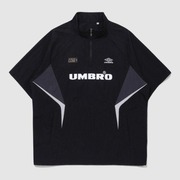 ジャケット JQS UQ223CWT52-BLK BLOKE 半袖スタンドネックアノラック / BLACK