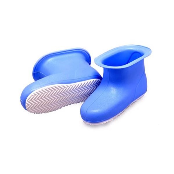 (まとめ) お風呂ブーツ/お風呂掃除用品 (ブルー) 長さ26×高さ14cm 2層構造 バス用品 『カレンナブーツ』 (20個セット)