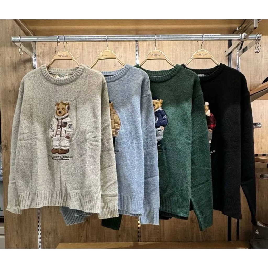 [100%-Genuine][WHO.A.U]Steve Premium Jacquard Sweater
