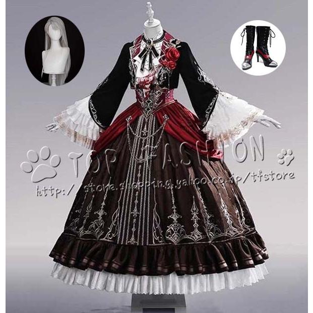 恋と深空 銀翼の悪魔 女主 主控 小狸花 コスプレ衣装 ウィッグ 靴 cosplay コスチューム ハロウィン クリスマス 仮装 学園祭101