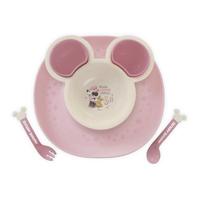他サイト： ミニーマウス ミニプレート 食べこぼしキャッチプレート　PxPE NR ディズニー キャラクターの商品画像