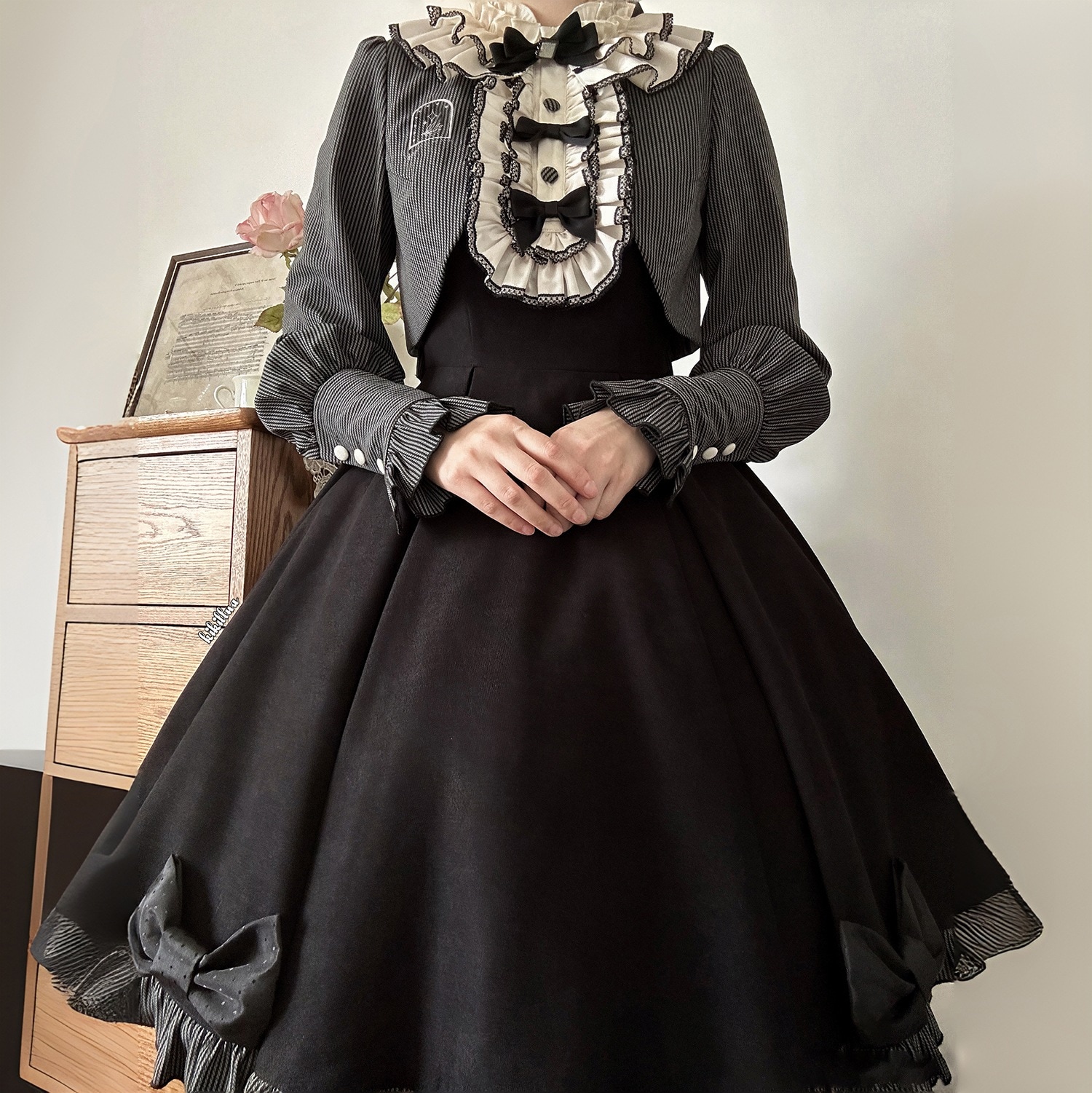 ヴィオールセレナーデ ロリータ 長袖op 春秋冬 ロリータドレス エレガントクラ レトロ 婦人服 5,897円