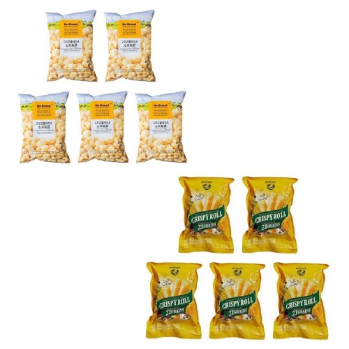 ノーブランドゴルゴンゾラチーズソフトコーン150g x5個+クリスピロール21曲220g x5個学校事務所