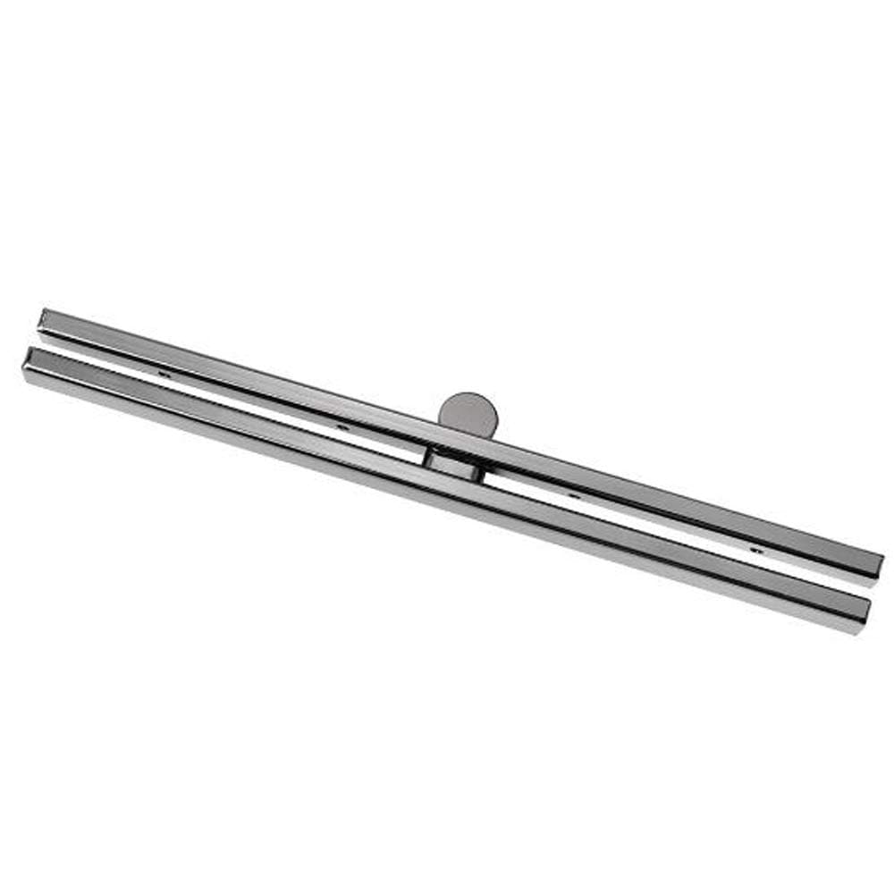 HJ ペンケース 口金 直線がま口 がま口 財布 ポーチ 小銭入れ DIY用 アクセサリーパーツ 手芸用 ハンドメイド 19cm (グレー 10個セット)