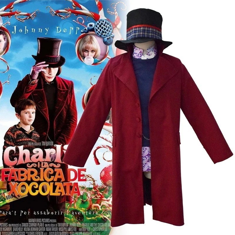 チャーリーとチョコレート工場cosウィリーウォンカcos服フルセットコスプレ衣装ハロウィン 5,955円