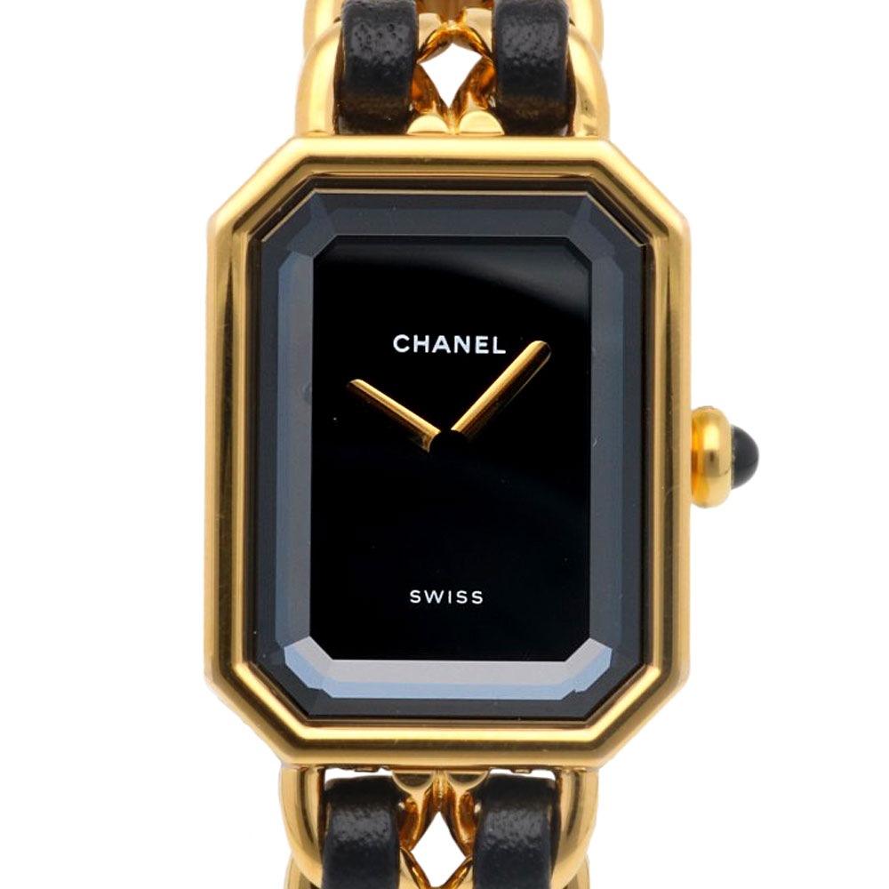シャネル プルミエール S 腕時計 GP H0001 クオーツ 1年保証 CHANEL 中古