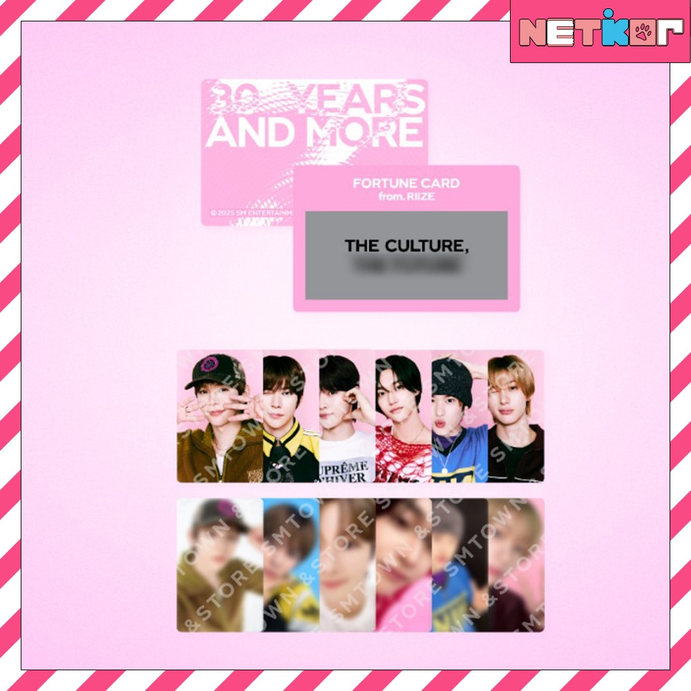 【10個買ってお得】RIIZE - FORTUNE SCRATCH CARD SET [ SMTOWN LIVE 2025 1st OFFICIAL MD ] 公式グッズ