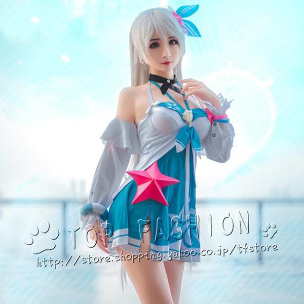 【品質良い 大好評中】崩壊3rd キアナ・カスラナ 空の律者 水着 レディース コスプレ衣装 水着 コスチューム 変装 セクシー 水着 プール用 温泉用 イベント 仮装 (ウィッグ 別売り)