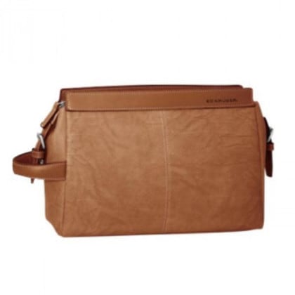 ED KRUGER クラフト ポーチ三角 13-0989 ブラウン