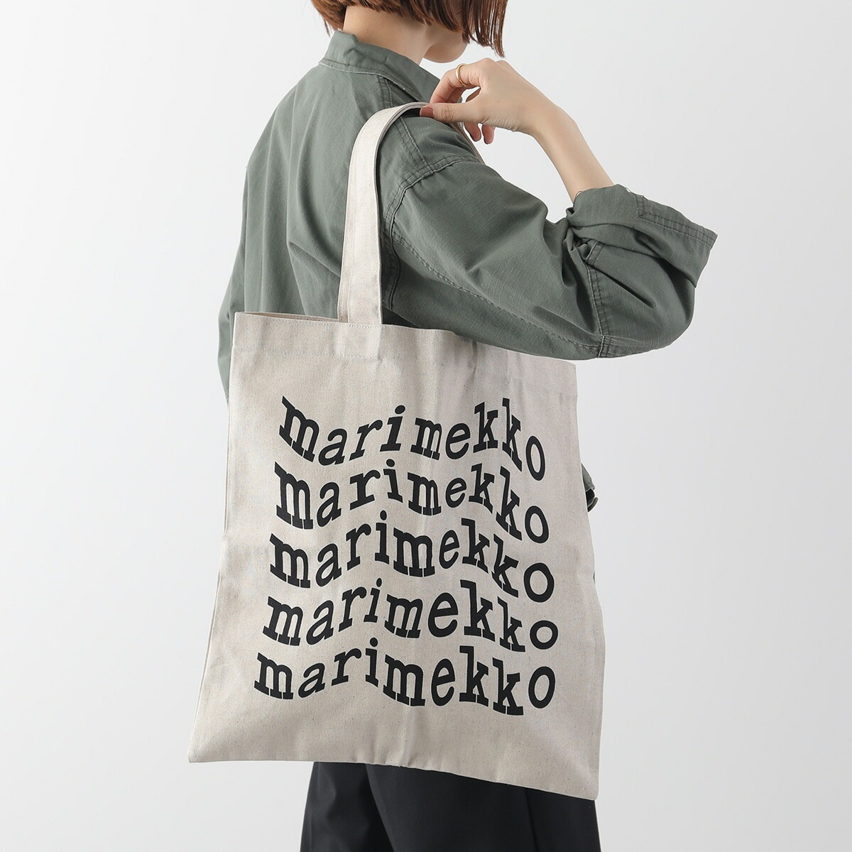 marimekko マリメッコ トートバッグ Vankka Logo Placement Kioski bag 094599 レディース ロゴ ショッピングバッグ 鞄 890 7,547円