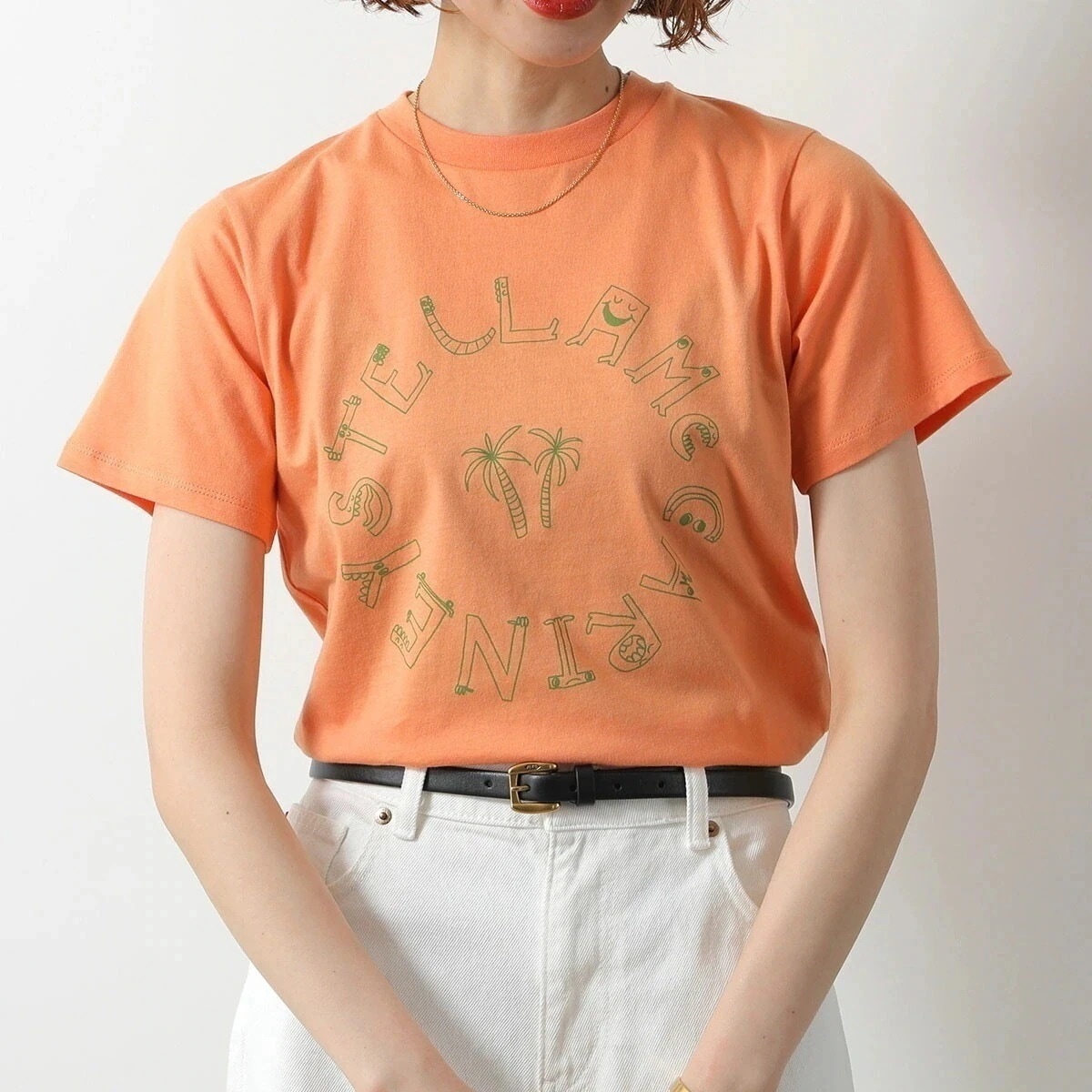 STELLA McCARTNEY KIDS ステラマッカートニー キッズ Tシャツ TW8S21 Z0434 レディース ガールズ 半袖 カットソー コットン 【mega】