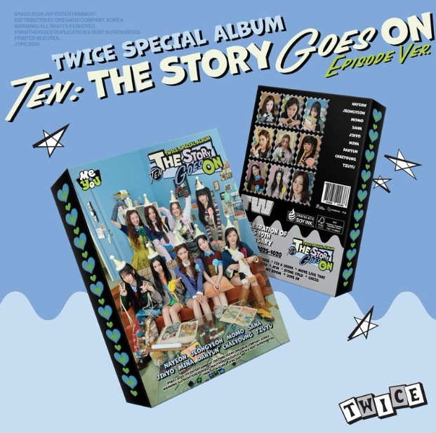 (EPISODE Ver.) TWICE Special Album [TEN: The Story Goes On] 韓国チャート反映