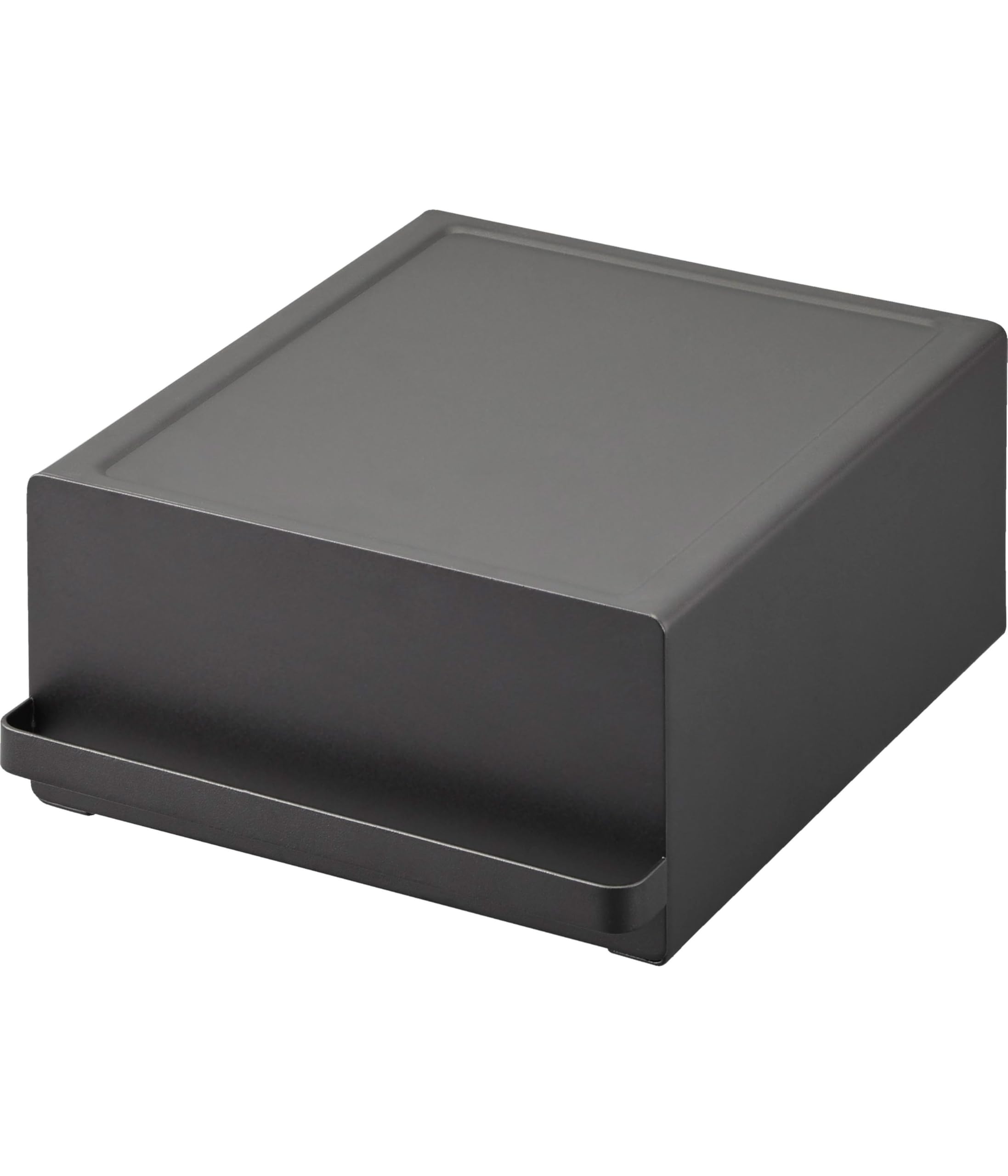 山崎実業(Yamazaki) 【 完成品 】 引き出し付き キッチン 家電下ラック ブラック 約W22.2×D27.5×H11.5cm(取っ手含む) タワー tower スライド棚 小物収納 紅茶パッ