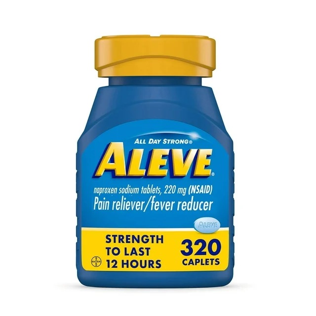 Aleve Pain Reliever & Fever Reducer Naproxen Sodium Caplets, 320 ct.